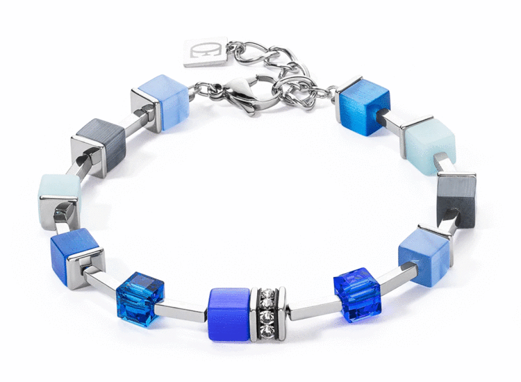 Coeur de Lion GeoCUBE® Iconic Pure Bracelet Blue 2700/30-0700