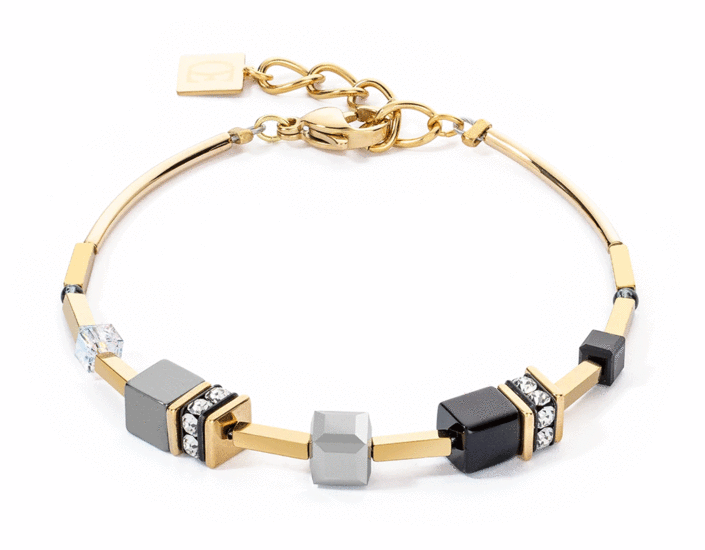 Coeur de Lion GeoCUBE® Iconic Lite Bracelet Black 2800/30-1333