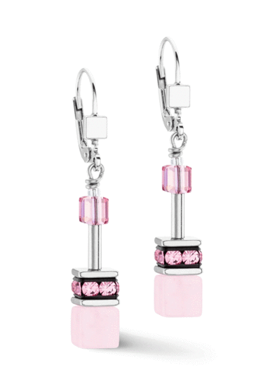 Coeur de Lion GeoCUBE® Iconic Precious Earrings Rose 4017/20-1900