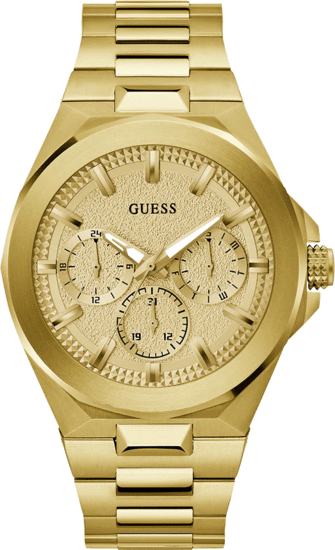 Guess Mens Gold Tone Multi-function Watch GW0798G2