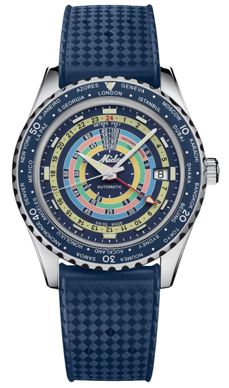 MIDO OCEAN STAR DECOMPRESSION WORLDTIMER M026.829.17.041.00 SPECIAL EDITION